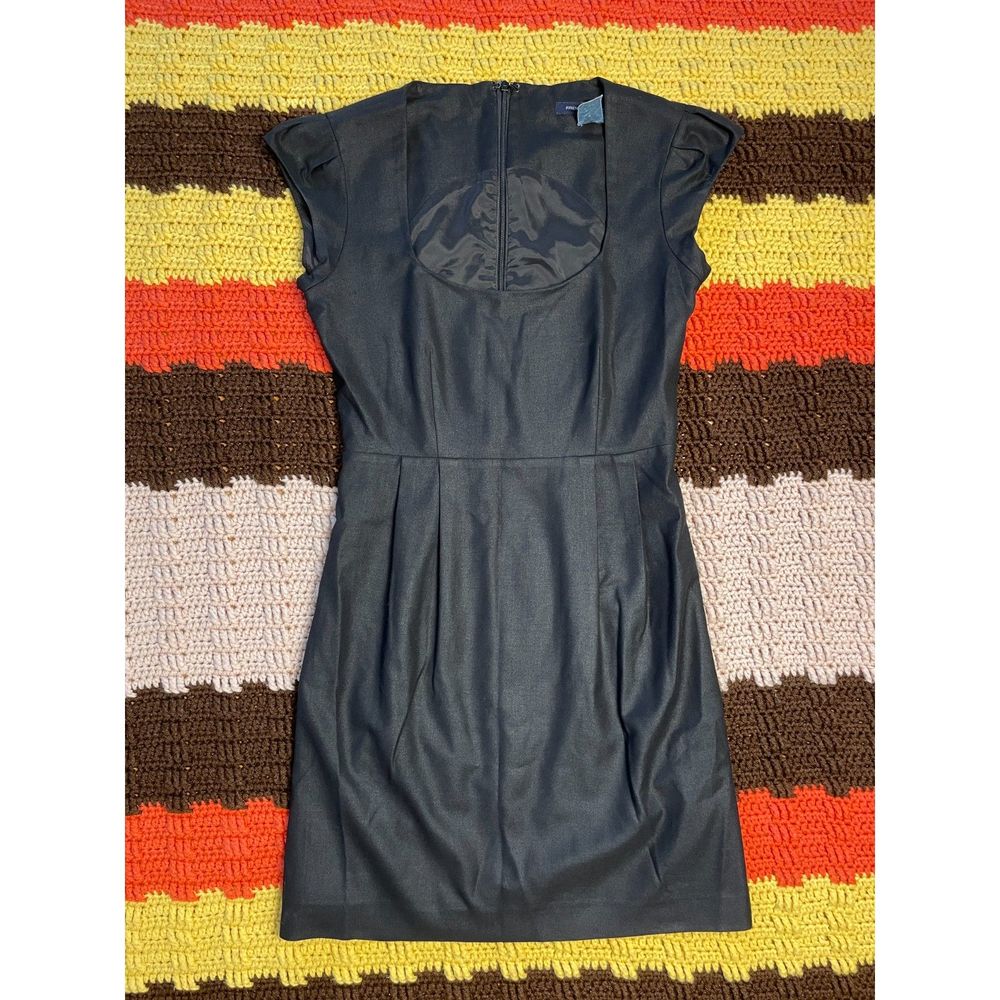 French Connection Black Cap Sleeve Dress, Size 0